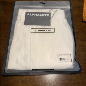 Alphalete Men's Technical White Swim Shorts